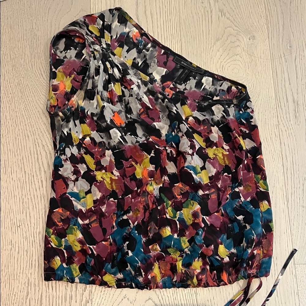 BCBG Multicolor Abstract Women's Top